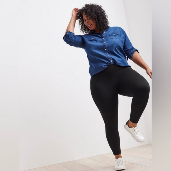 torrid Pants - Studio by Torrid Black Capri Stretch Thick Waistband Leggings Pants Size 3R #234